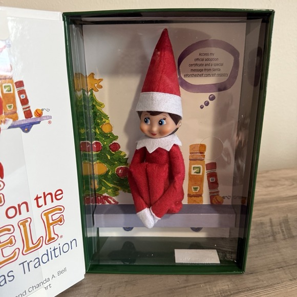 The Elf on the Shelf: Light Tone Girl Includes Doll & Book Christmas Tradition - Picture 6 of 16